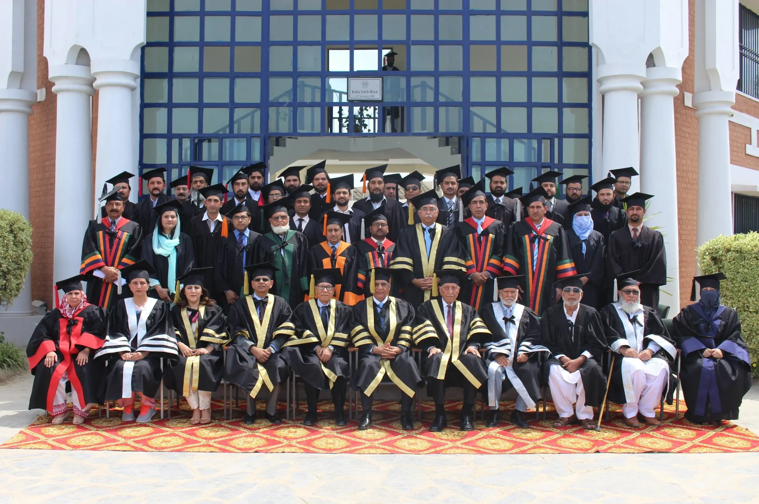 Northern University faculty attending convocation ceremony